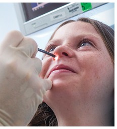 Видеориноларингоскоп Mindsion для ЛОР отделения — осмотр пациента